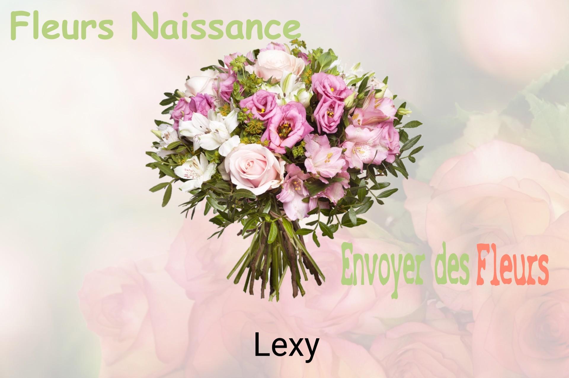 Bouquet de fleurs de naissance livré à Lexy